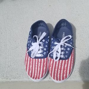Flag tennis sneakers